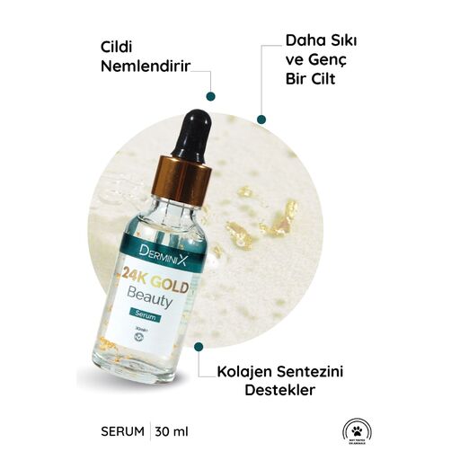 DERMINIX 24K GOLD BEAUTY SERUM 30 ML -